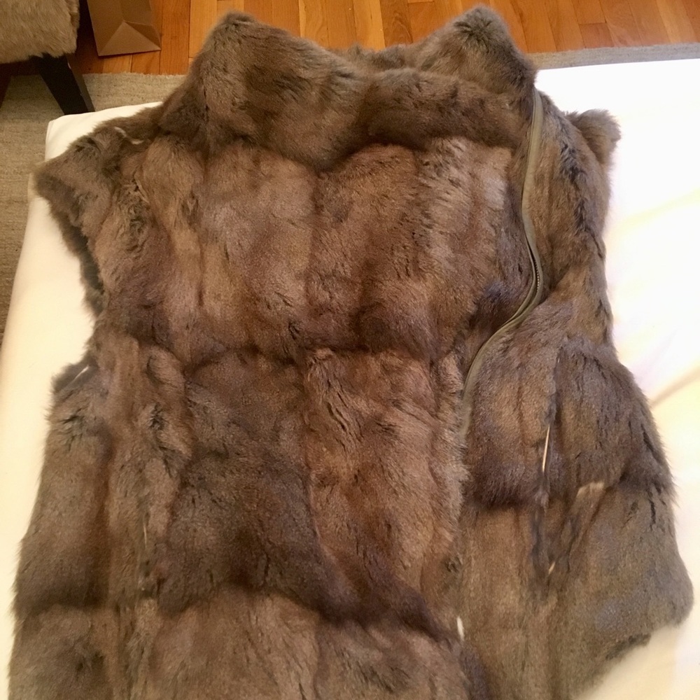 Final price Helmut Lang runway fur vest